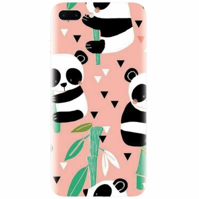 Husa silicon pentru Apple Iphone 7 Plus, Baby Panda 001 foto