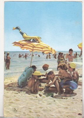 bnk cp Eforie - Pe plaja - circulata foto