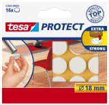Protectii antizgarieturi pentru picioare scaun, alb, 16 buc - Tesa 57892