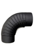 Cot Evacuare Cos Fum Fornello Tabla Otel Sobe Seminee Lemn Diametru 120mm