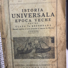 1938 Istoria Universala Epoca veche clasa V - Em. Diaconescu M. Papastopol BU