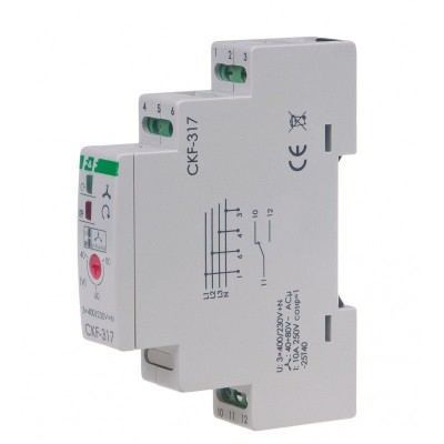 Releu Monitorizare Tensiune SPDT pentru Șină DIN CKF-317 foto