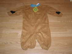 costum carnaval serbare scooby doo pentru copii de 1-2 ani foto