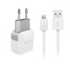 Incarcator Retea Cellara 2.4A, Cablu Micro USB Detasabil, Alb