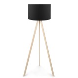 Cumpara ieftin Lampadar PWL-1060, E27 natural-negru, 38x140 cm