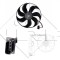 NRF 47204 Ventilator, radiator