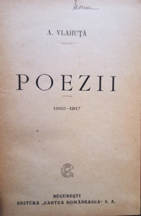 A. Vlahuta - Poezii 1880-1917