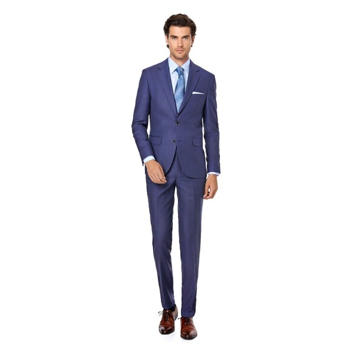 Costum barbati bleumarin regular CTRE13