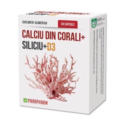CALCIU+CORALI+SILICIU+D3 30CPS foto