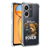 Husa antisoc personalizata pentru xiaomi redmi 13c 4g, airbag believe your inner power, clear