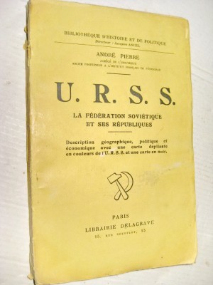 B321-I-Carte veche franceza-URSS-Republicile sovitice-1932. foto