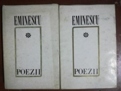 Poezii - Mihai Eminescu vol 1+2 Editura:Minerva foto