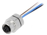 Soclu M12 PIN 4 mamă cabluri IP67