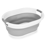 Cos de rufe, pliabil, 24 L, 53 x 38 x 23.5 cm, gri