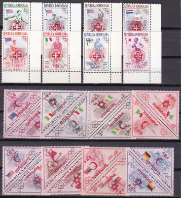 Dominicana 1957 /58 sport olimpiada anul refugiatilor MI 569-76/621-36 MNH foto