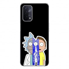 Husa compatibila cu Oppo A54 5G, A74 5G Silicon Gel Tpu Model Rick And Morty Connected