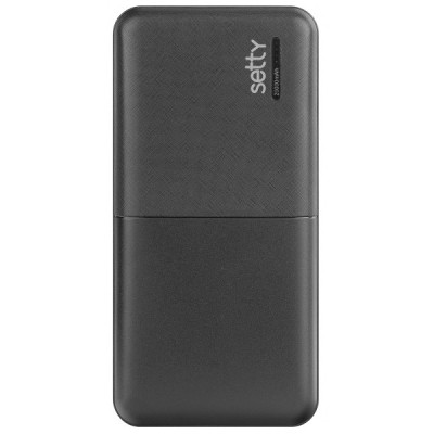 Baterie Externa Setty, 20000mAh, 12W, 2 x USB-A, Neagra foto