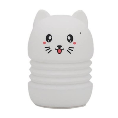 Lampa tactila Edman Cat pentru copii Led cu 3 culori, 5V, incarcare USB foto