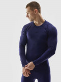 Lenjerie termoactivă fără cusături (bluză) pentru bărbați - bleumarin, 4F Sportswear