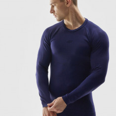 Lenjerie termoactivă fără cusături (bluză) pentru bărbați - bleumarin