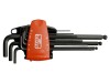 Set Chei Imbus BAHCO Otel 9 Bucati BE-9688 cu Capat Sferic si Magnetizator