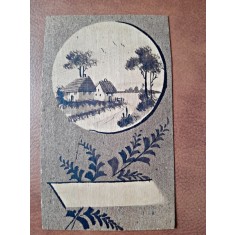 Carte postala, peisaj rural, inceput de secol XX