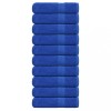 VidaXL Prosoape de m&acirc;nă 10 buc Albastru 50x100 cm 360 g/m&sup2; 100% bumbac 136712