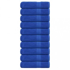 vidaXL Prosoape de m&acirc;ini 10 buc., FROGN, albastru, 50x100 cm, 100% bumbac 136712