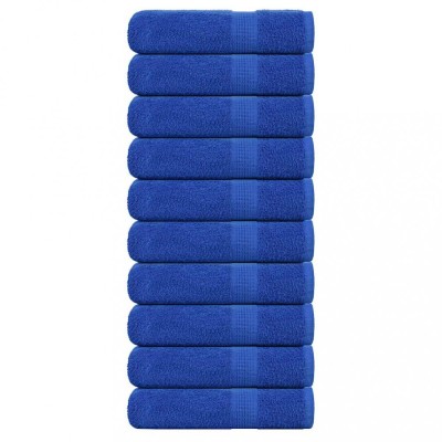 vidaXL Prosoape de m&amp;acirc;nă 10 buc Albastru 50x100 cm 360 g/m&amp;sup2; 100% bumbac 136712 foto