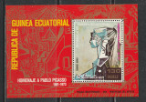 Guinea Ecuatoriala 1974 - Un An de la Moartea lui Pablo Picasso S/S 1v MNH, Nestampilat