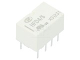 Releu electromagnetic DPDT 5V 2A PCB HONGFA