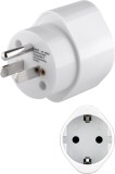 Adaptor Schuko Type F CEE 7/3 3250W 15A mama la tata SUA JAPONIA Type B NEMA 5-15 3-pin alb 45355 Goobay