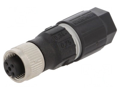 Mufă M12 4-PIN mamă pe cablu IDC DeviceNet/CANopen foto