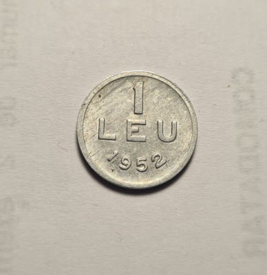 1 leu 1952 Piesa de Colectie foto