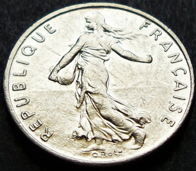 Moneda 1/2 FRANC (50 CENTIMES) - FRANTA, anul 1991 * cod 1703 A foto