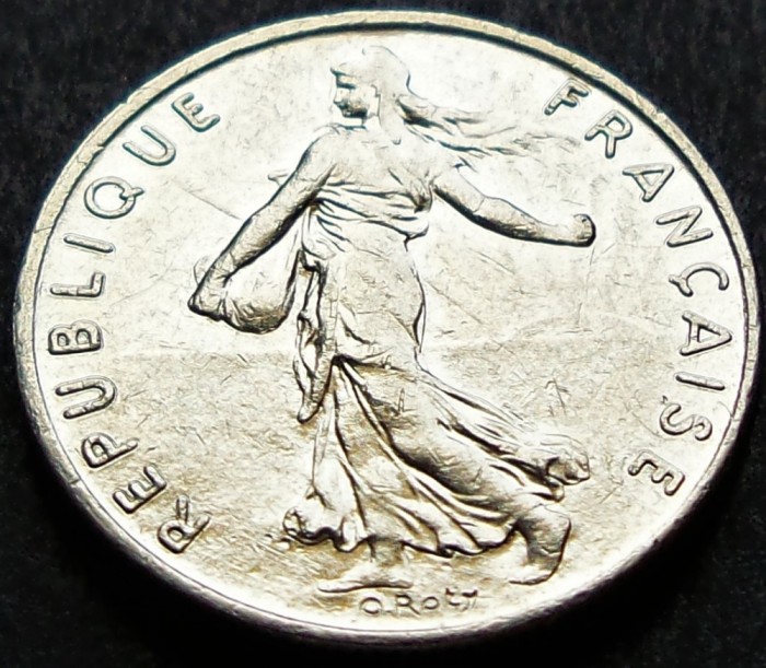 Moneda 1/2 FRANC (50 CENTIMES) - FRANTA, anul 1991 * cod 1703 A