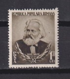 70 DE ANI DE LA MOARTEA LUI MARX 1953 LP. 342 MNH, Nestampilat