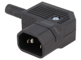 Conector Alimentare AC Mufă Tată 10A 250V IEC 60320