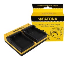 Patona Dual incarcator pentru BENQ Casio NP-40 DC P500 E520 E520+ E610 Casio NP-40 Casio inkl. Micro-USB