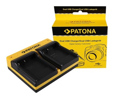 Patona Dual incarcator pentru BENQ Casio NP-40 DC P500 E520 E520+ E610 Casio NP-40 Casio inkl. Micro-USB foto