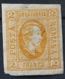 Romania 1865 - Alexandru-Ioan Cuza,2 par.ocru