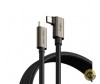Cablu Date si Incarcare USB-C - USB-C Ringke 2X2 Angled 240W 1m Negru