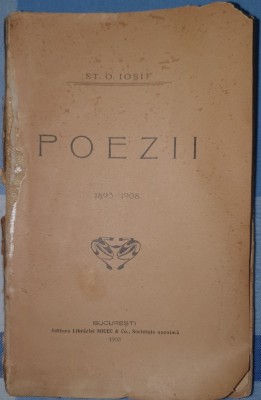 Poezii, St. O. Iosif, Ed. Socec si co., 1908 foto