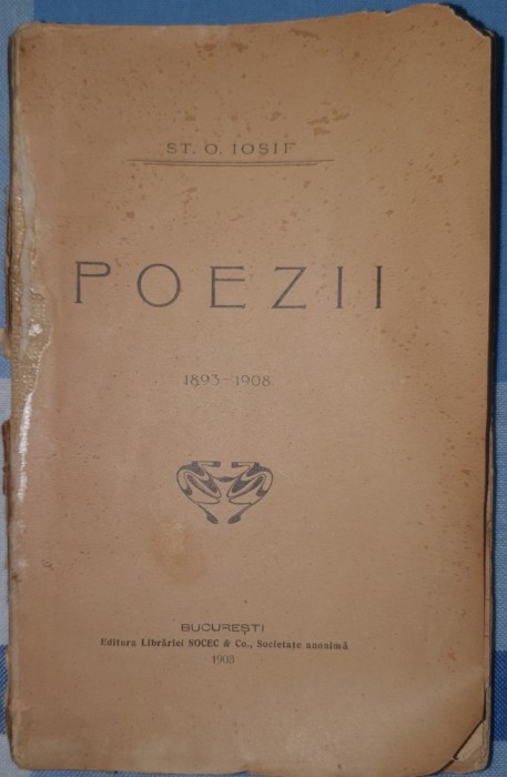 Poezii, St. O. Iosif, Ed. Socec si co., 1908