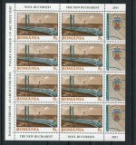 2011 , Lp 1905 c , Bucuresti , Pasajul Basarab , minicoala 8 timbre + 4 viniete - MNH, Nestampilat