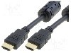 Cablu HDMI - HDMI, din ambele par&amp;#355;i, HDMI mufa, 15m, negru, VCOM - CG511D-150-PB