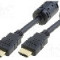 Cablu HDMI - HDMI, din ambele par&amp;#355;i, HDMI mufa, 1.8m, negru, VCOM - CG511D-018-PB