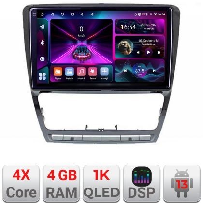 Navigatie Skoda Octavia 2 2005-2013 A-005 4+64 InCell Display 1K Android Waze USB Navigatie Internet Youtube Radio CarStore Technology
