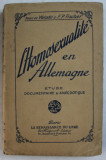 Henri de Weindel et F.-P. Fischer/ L&#039;Homosexualit&eacute; en Allemagne 1908