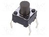Microintrerupator 6x6x3.5mm, (ON)-OFF, SPST, ALPS - SKHHBWA010